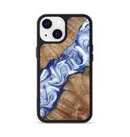 iPhone 13 Wood Phone Case - Arrie (Blue, 801991)