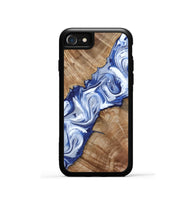 iPhone SE Wood Phone Case - Arrie (Blue, 801991)