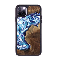 iPhone 11 Pro Max Wood Phone Case - Rob (Blue, 801992)
