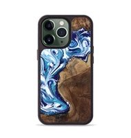 iPhone 13 Pro Wood Phone Case - Rob (Blue, 801992)