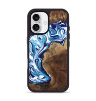 iPhone 17 Wood Phone Case - Rob (Blue, 801992)