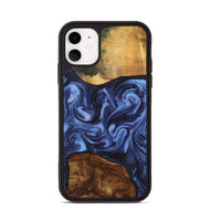 iPhone 11 Wood Phone Case - Marvel (Blue, 801993)