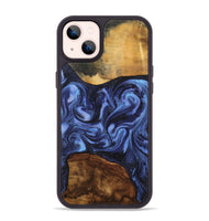 iPhone 14 Plus Wood Phone Case - Marvel (Blue, 801993)