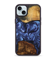 iPhone 15 Plus Wood Phone Case - Marvel (Blue, 801993)
