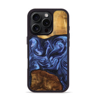 iPhone 16 Pro Wood Phone Case - Marvel (Blue, 801993)