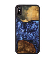 iPhone Xs Max Wood Phone Case - Marvel (Blue, 801993)
