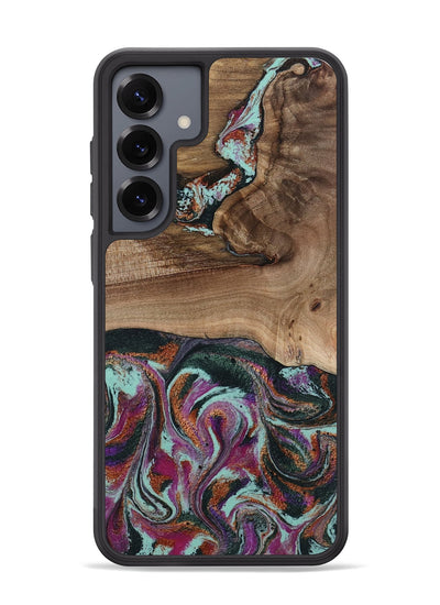Galaxy S25 Plus Wood Phone Case - Giana (Green, 801994)