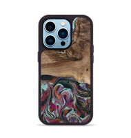 iPhone 14 Pro Wood Phone Case - Giana (Green, 801994)