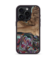 iPhone 15 Pro Wood Phone Case - Giana (Green, 801994)