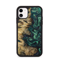 iPhone 11 Wood Phone Case - Archie (Green, 801995)