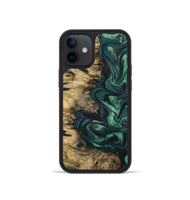 iPhone 12 mini Wood Phone Case - Archie (Green, 801995)