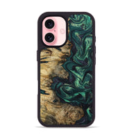 iPhone 16 Wood Phone Case - Archie (Green, 801995)
