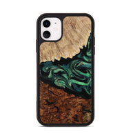 iPhone 11 Wood Phone Case - Twila (Green, 801997)