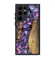 Galaxy S22 Ultra Wood Phone Case - Keily (Purple, 801998)