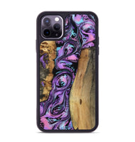 iPhone 11 Pro Max Wood Phone Case - Keily (Purple, 801998)