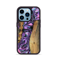 iPhone 14 Pro Wood Phone Case - Keily (Purple, 801998)