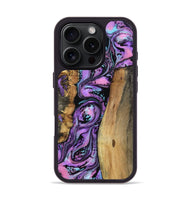 iPhone 16 Pro Wood Phone Case - Keily (Purple, 801998)