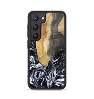 Galaxy S23 Wood Phone Case - Curley (Black & White, 802000)