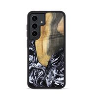 Galaxy S24 Wood Phone Case - Curley (Black & White, 802000)