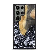 Galaxy S24 Ultra Wood Phone Case - Curley (Black & White, 802000)