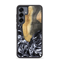 Galaxy S25 Plus Wood Phone Case - Curley (Black & White, 802000)