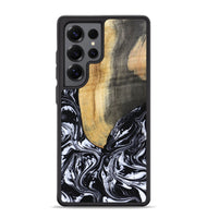 Galaxy S25 Ultra Wood Phone Case - Curley (Black & White, 802000)