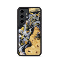 Galaxy S24 Wood Phone Case - Vincent (Black & White, 802001)