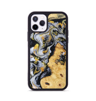 iPhone 11 Pro Wood Phone Case - Vincent (Black & White, 802001)