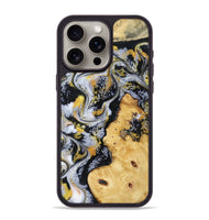 iPhone 15 Pro Max Wood Phone Case - Vincent (Black & White, 802001)