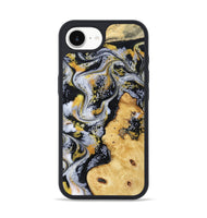 iPhone 16e Wood Phone Case - Vincent (Black & White, 802001)