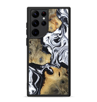 Galaxy S22 Ultra Wood Phone Case - Keara (Black & White, 802002)