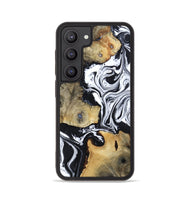 Galaxy S23 Wood Phone Case - Keara (Black & White, 802002)