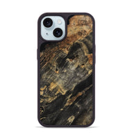 iPhone 15 Wood Phone Case - Gianna (Wood Burl, 802022)