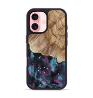 iPhone 16 Wood Phone Case - Velvet (Cosmos, 802054)