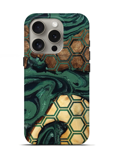 iPhone 16 Pro Wood Live Edge Phone Case - Lulu (Pattern, 802058)
