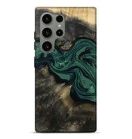 Galaxy S24 Ultra Wood Live Edge Phone Case - Carol (Green, 802061)