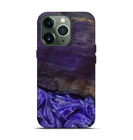 iPhone 13 Pro Wood Live Edge Phone Case - Abril (Purple, 802062)