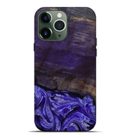 iPhone 13 Pro Max Wood Live Edge Phone Case - Abril (Purple, 802062)