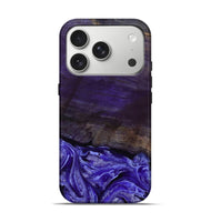 iPhone 17 Pro Wood Live Edge Phone Case - Abril (Purple, 802062)