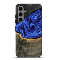 Galaxy S24 Plus Wood Live Edge Phone Case - Eliseo (Blue, 802063)