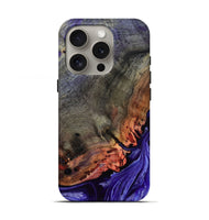 iPhone 16 Pro Wood Live Edge Phone Case - Israel (Purple, 802064)