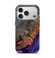 iPhone 17 Pro Wood Live Edge Phone Case - Israel (Purple, 802064)