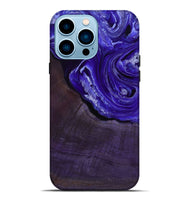 iPhone 14 Pro Max Wood Live Edge Phone Case - Nevaeh (Purple, 802065)