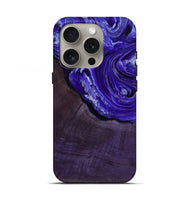 iPhone 16 Pro Wood Live Edge Phone Case - Nevaeh (Purple, 802065)
