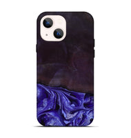 iPhone 14 Wood Live Edge Phone Case - Colten (Purple, 802067)