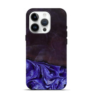 iPhone 15 Pro Wood Live Edge Phone Case - Colten (Purple, 802067)