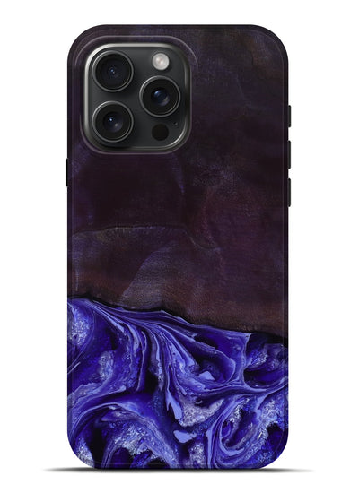 iPhone 16 Pro Max Wood Live Edge Phone Case - Colten (Purple, 802067)