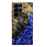 Galaxy S22 Ultra Wood Live Edge Phone Case - Melvin (Blue, 802068)