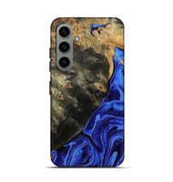 Galaxy S24 Wood Live Edge Phone Case - Melvin (Blue, 802068)