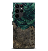 Galaxy S22 Ultra Wood Live Edge Phone Case - Josue (Green, 802069)